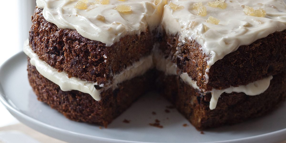 Spring Baking: Carrot Cake with Ginger Mascarpone Frosting