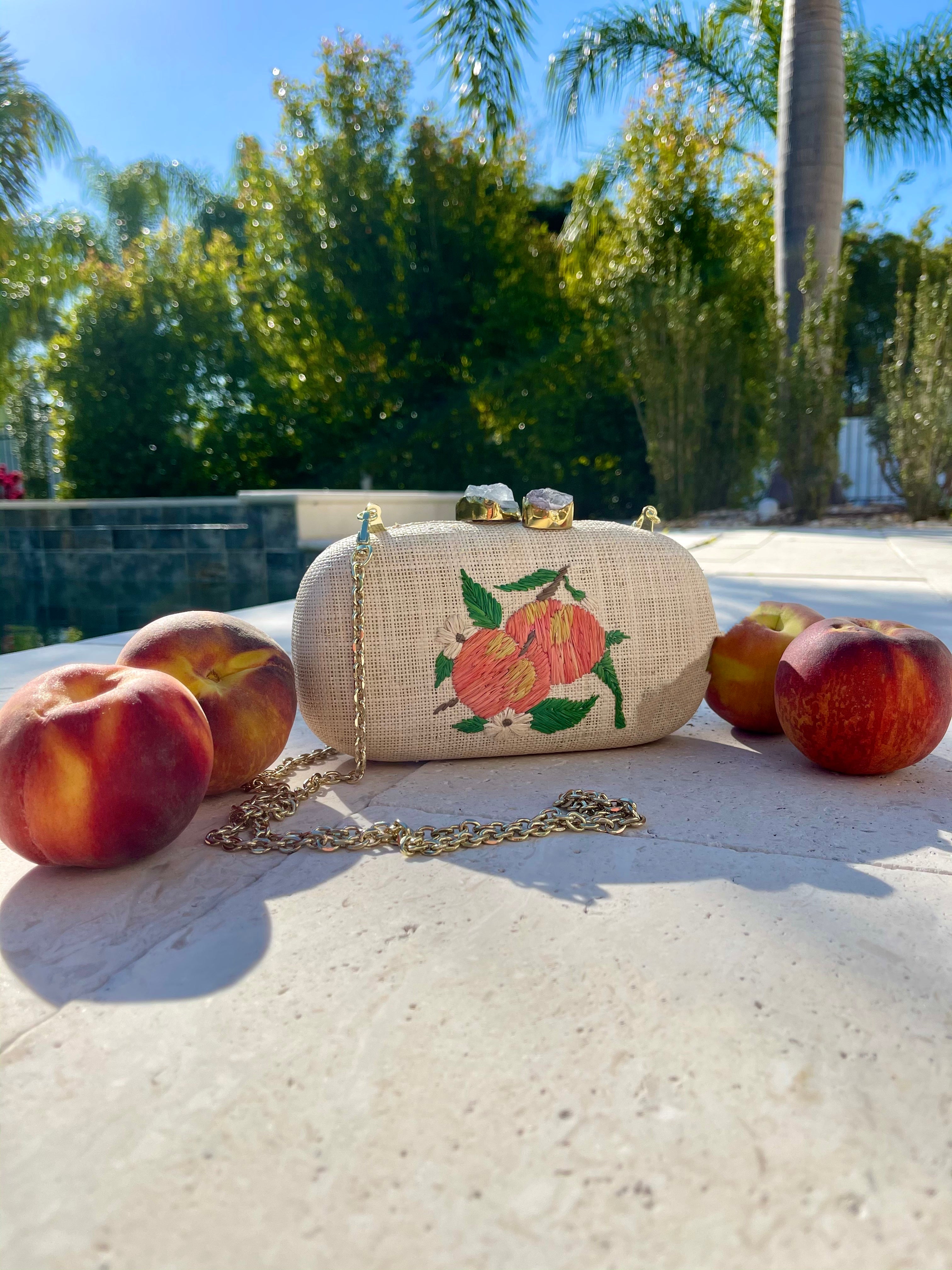 Portofino Straw Clutch