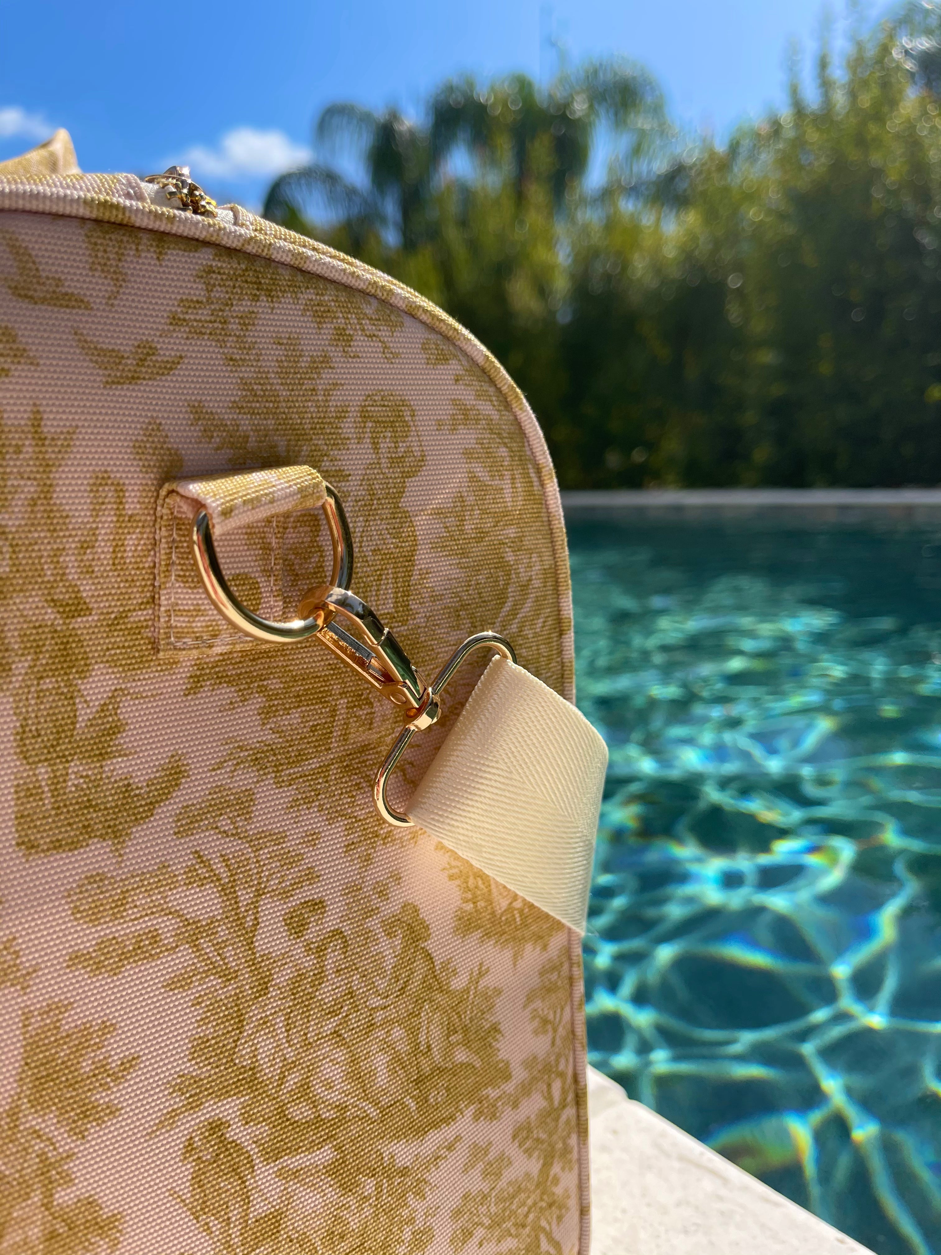 Olivia Toile Ruffled Duffle